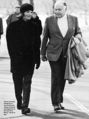 jackie bouvier kennedy onassis with maurice on the street.jpg
